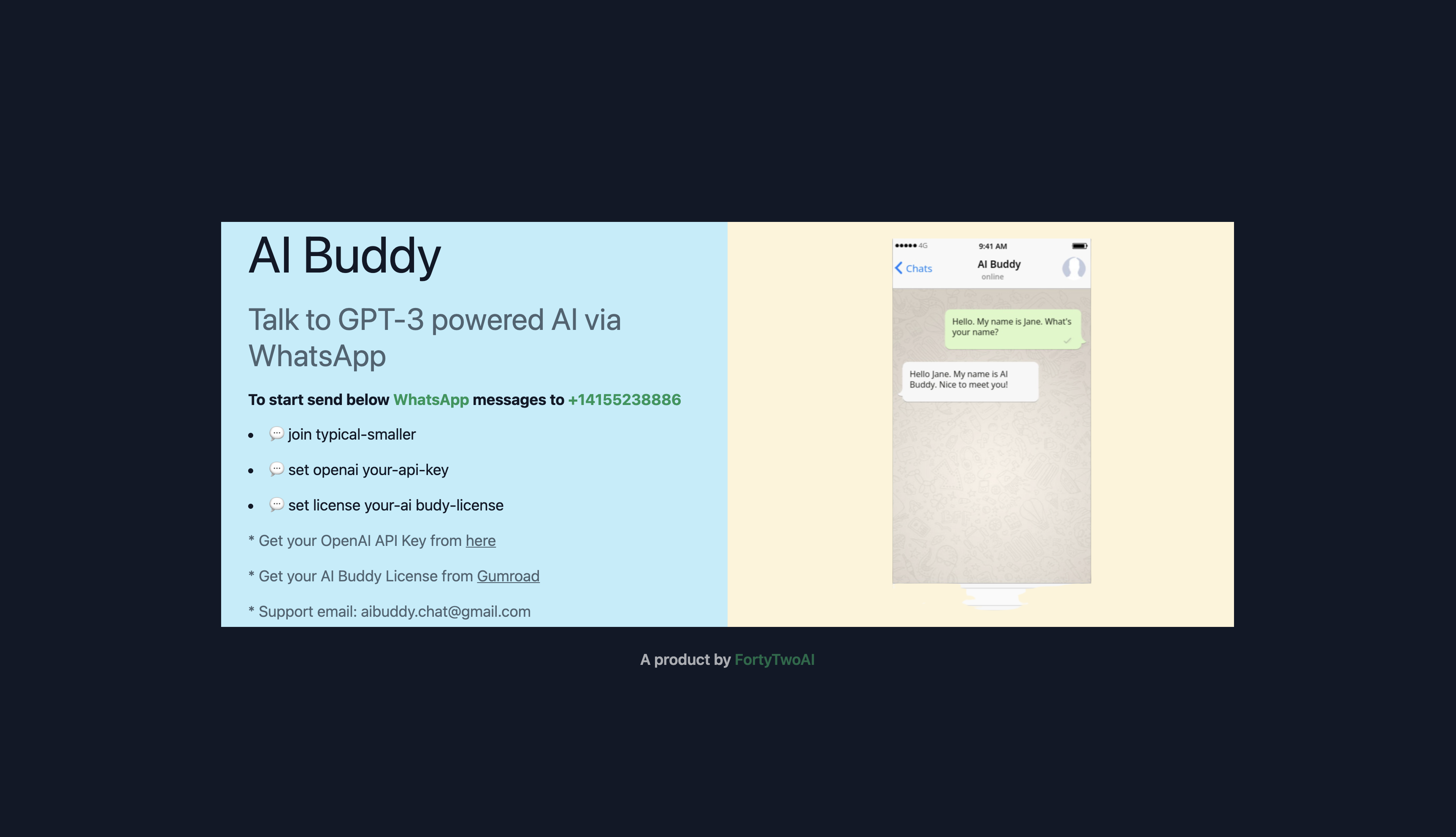AI Buddy - screen 2