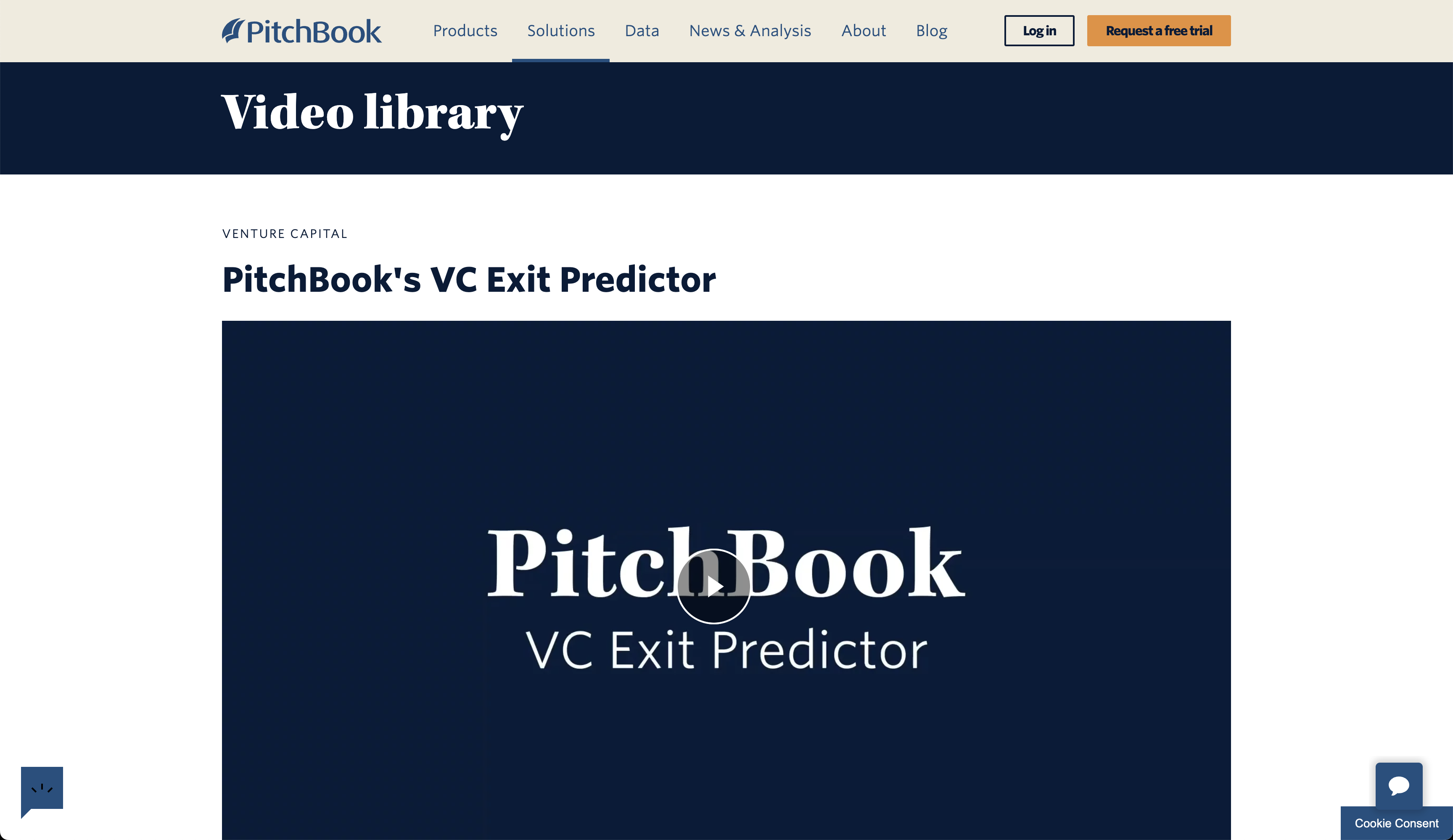 PitchBook VC Exit Predictor - screen 2