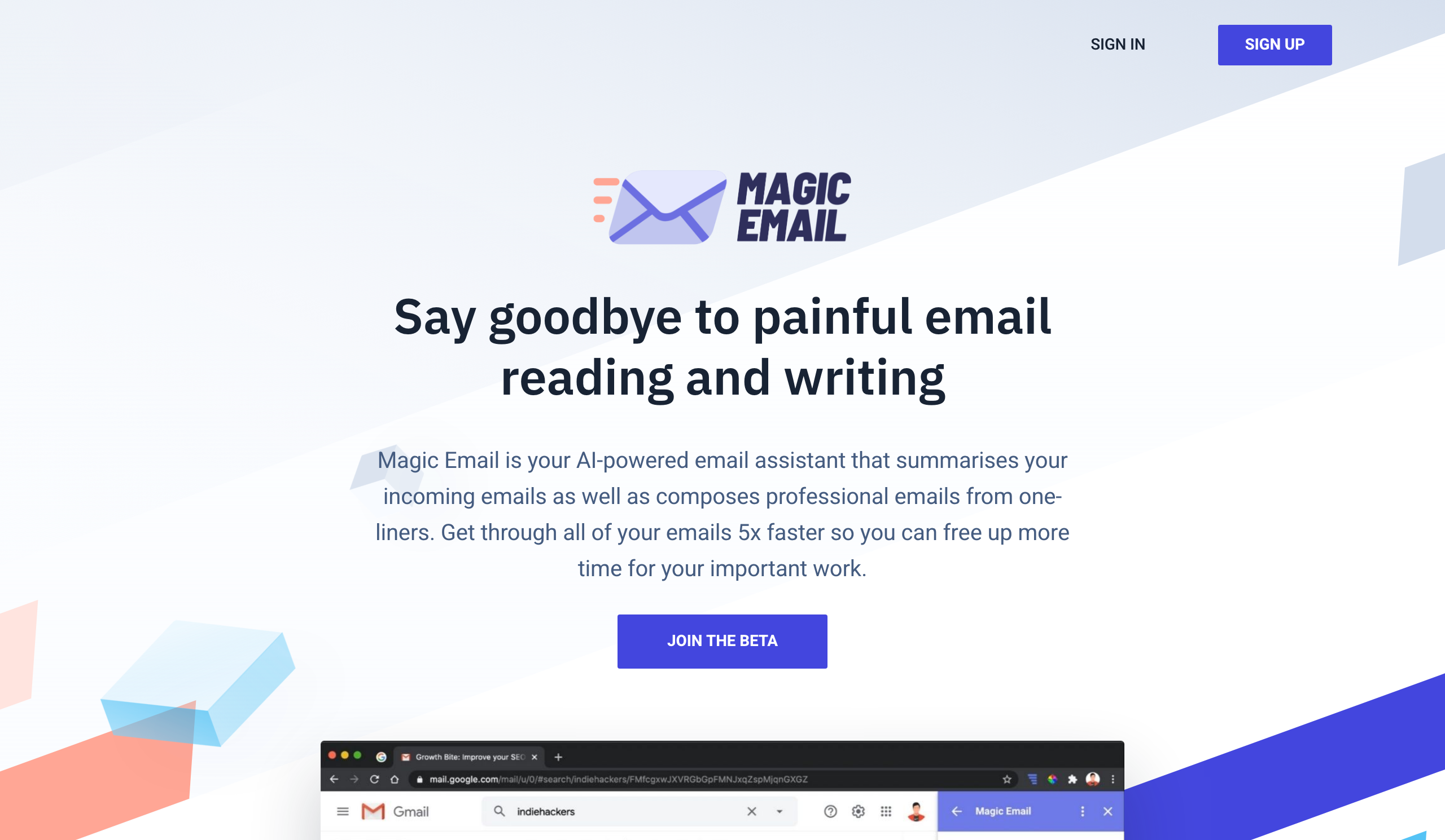 Magic Email - screen 1